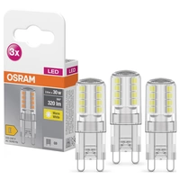 OSRAM HOMELIGHTING 4058075450073 LED EEK E (A - G) G9 Kolbenform 2.6 W = 30 W Warmweiß (Ø x L) 14 mm x 43 mm 3 St. OSRAM HOMELIGHTING 4058075450073 LED EEK E (A - G) G9 Kolbenform 2.6 W = 30 W Warmweiß (Ø x L) 14 mm x 43 mm 3 St.