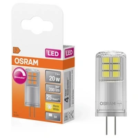 OSRAM HOMELIGHTING 4058075431904 LED EEK F (A - G) G4 Kolbenform 2W = 20W Warmweiß (Ø x L) 14mm x 38mm 1St. OSRAM HOMELIGHTING 4058075431904 LED EEK F (A - G) G4 Kolbenform 2W = 20W Warmweiß (Ø x L) 14mm x 38mm 1St.