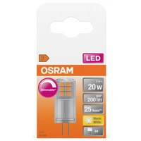 OSRAM HOMELIGHTING 4058075431904 LED EEK F (A - G) G4 Kolbenform 2W = 20W Warmweiß (Ø x L) 14mm x 38mm 1St. OSRAM HOMELIGHTING 4058075431904 LED EEK F (A - G) G4 Kolbenform 2W = 20W Warmweiß (Ø x L) 14mm x 38mm 1St.