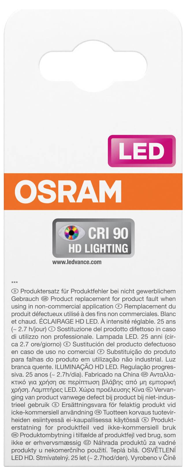 OSRAM HOMELIGHTING 4058075433144 LED EEK F (A - G) E14 Reflektor 4.8W = 50W Warmweiß (Ø x L) 50mm x 73mm 1St.