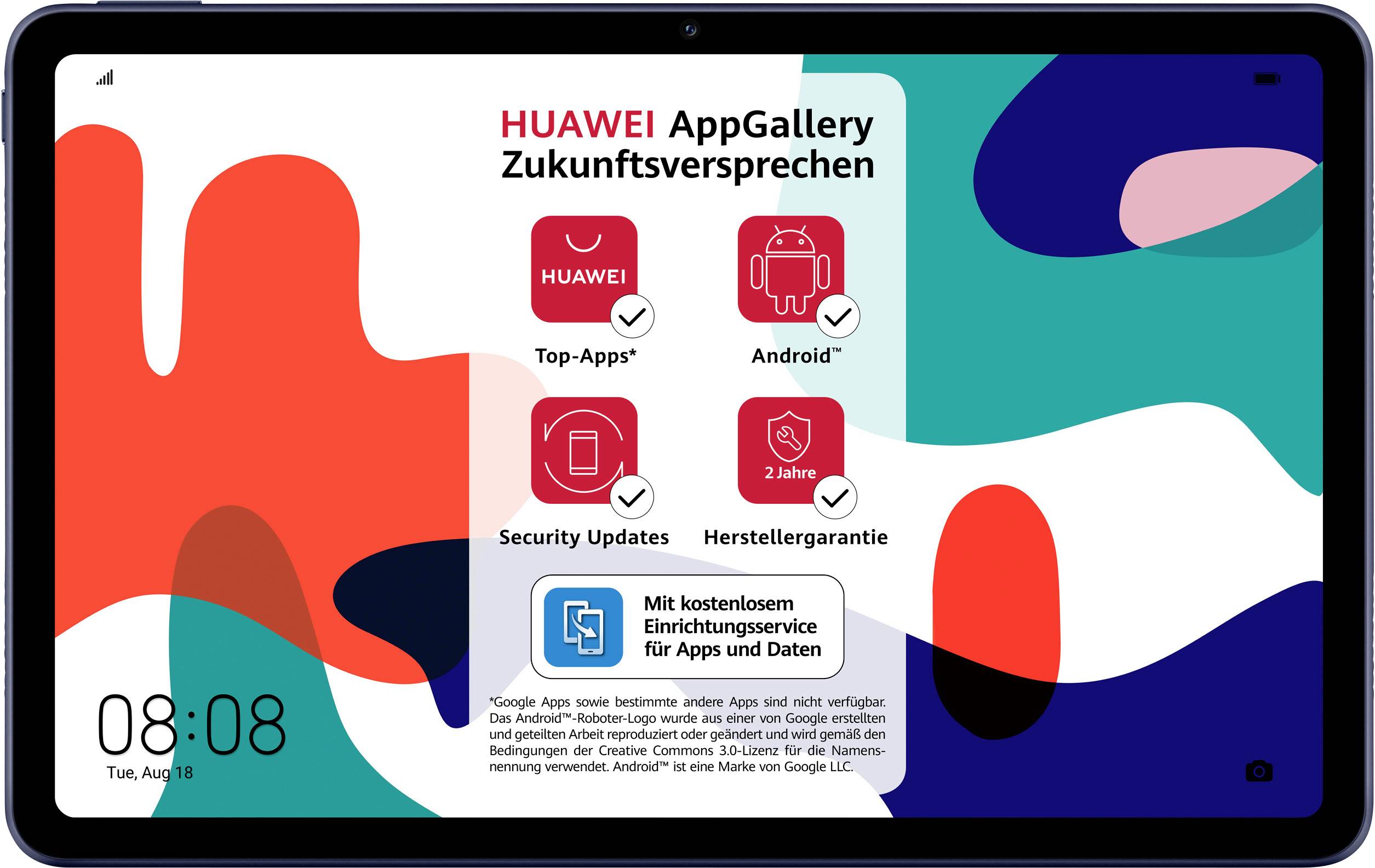 HUAWEI MatePad WiFi WiFi 64 GB Midnight Grey Android-Tablet 26.4 cm (10.4 Zoll) 2.27 GHz, 1.88 GHz
