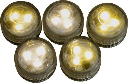 523072 LED-Teelichter 6er Set Transparent (Ø x H) 2.9cm x 2.3cm