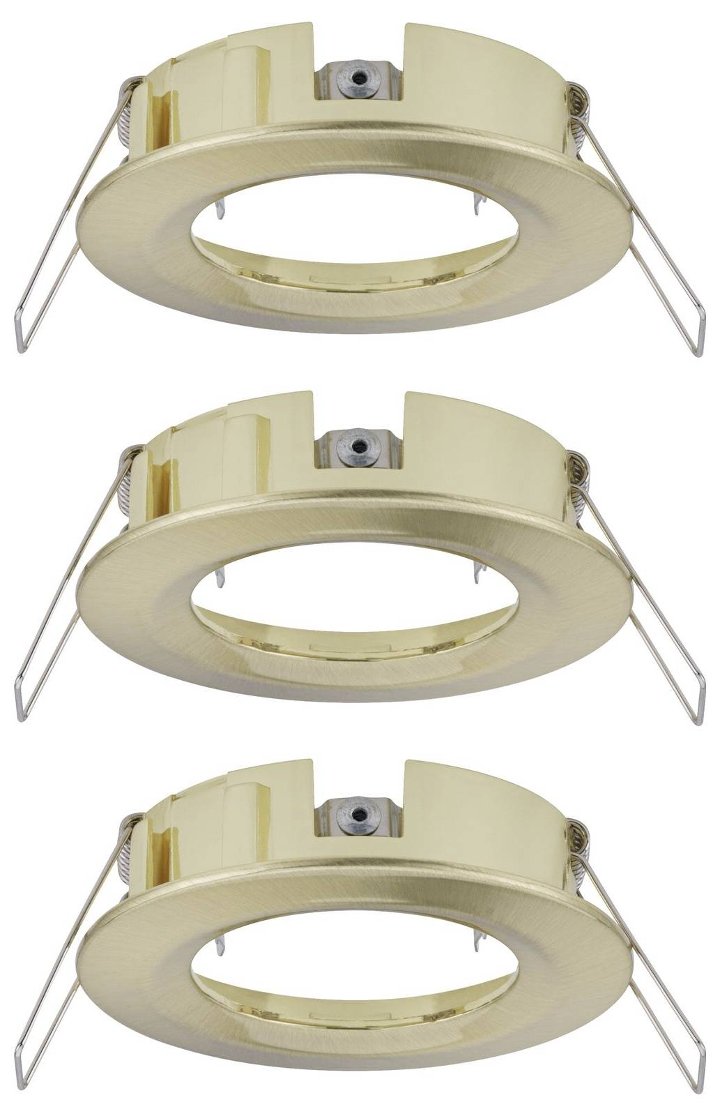 Paulmann 92483 EBL Choose Einbauring 3er Set 10W Messing (gebürstet)