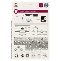 Paulmann 94302 EBL Nova mini Coin LED-Einbauleuchte 4W Chrom Paulmann 94302 EBL Nova mini Coin LED-Einbauleuchte 4W Chrom