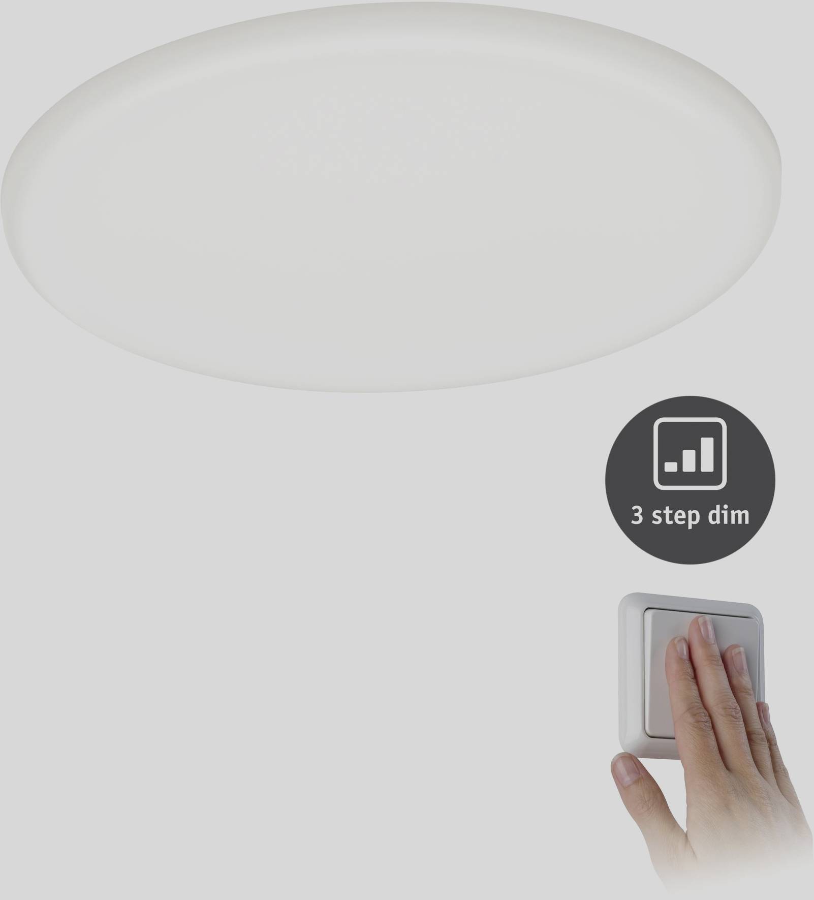 Paulmann 93067 EB Panel Veluna VariFit LED-Einbauleuchte 17.50 W Satin