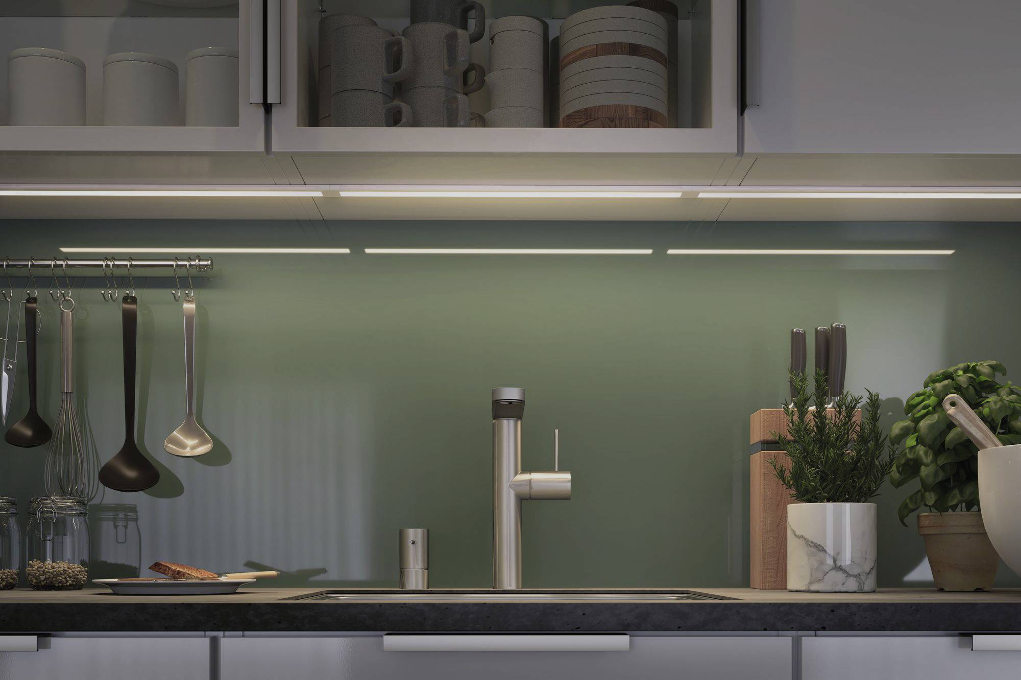 Paulmann CC Border Unterbauleuchte 7.50W Warmweiß Weiß