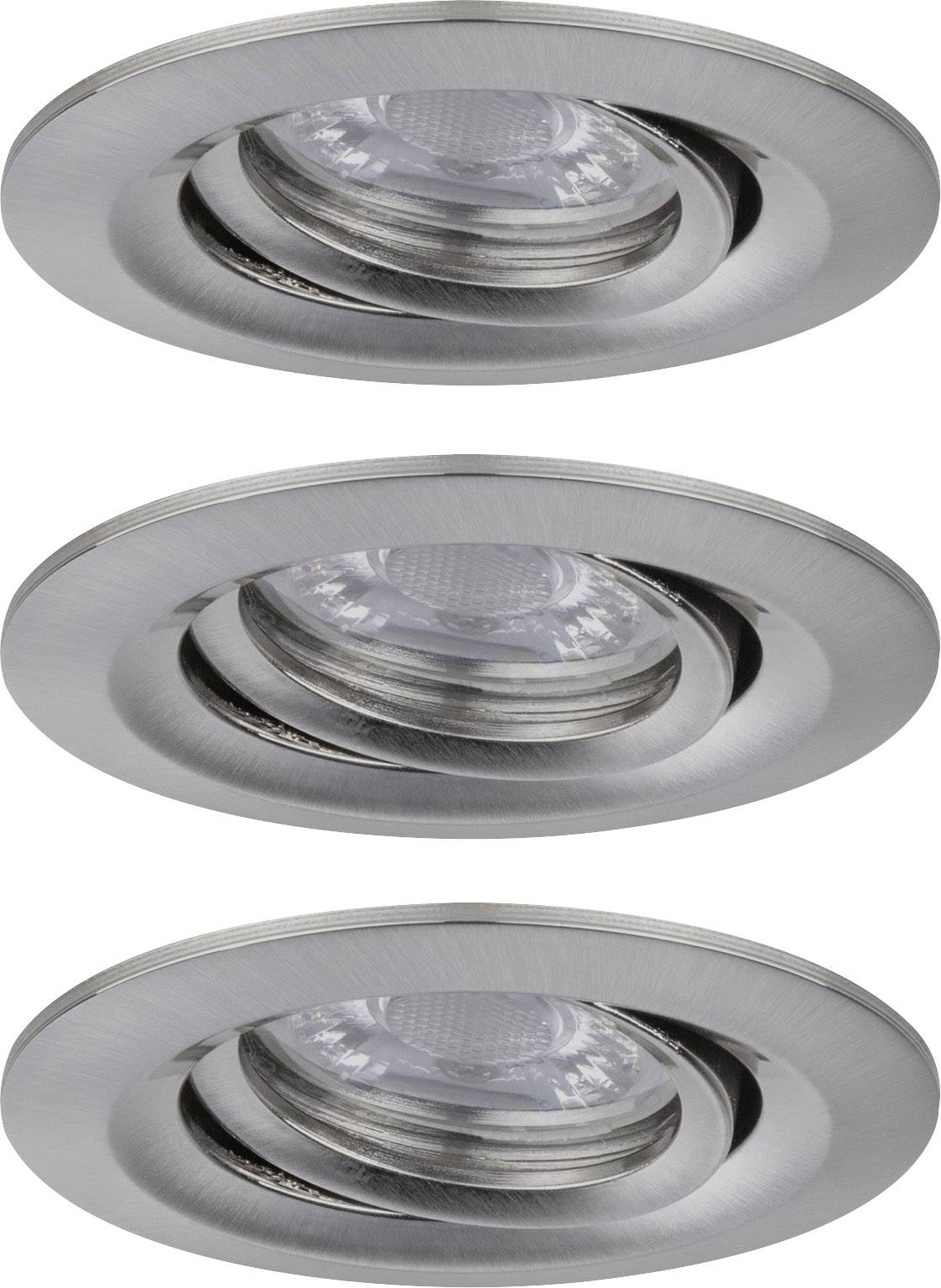 Paulmann 92973 EBL Nova mini Plus Coin LED-Einbauleuchte 3er Set 4.20W Eisen