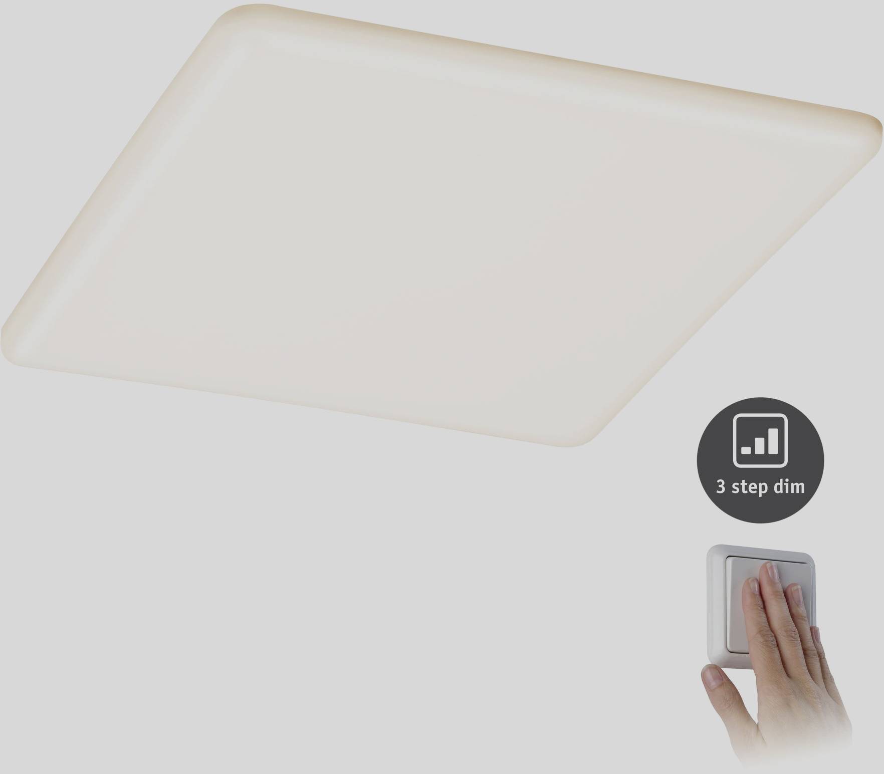 Paulmann 93062 EB Panel Veluna VariFit LED-Einbauleuchte 21W Satin