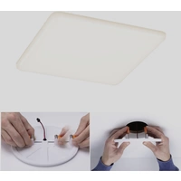 Paulmann 93061 EB Panel Veluna VariFit LED-Einbauleuchte 17W Satin Paulmann 93061 EB Panel Veluna VariFit LED-Einbauleuchte 17W Satin