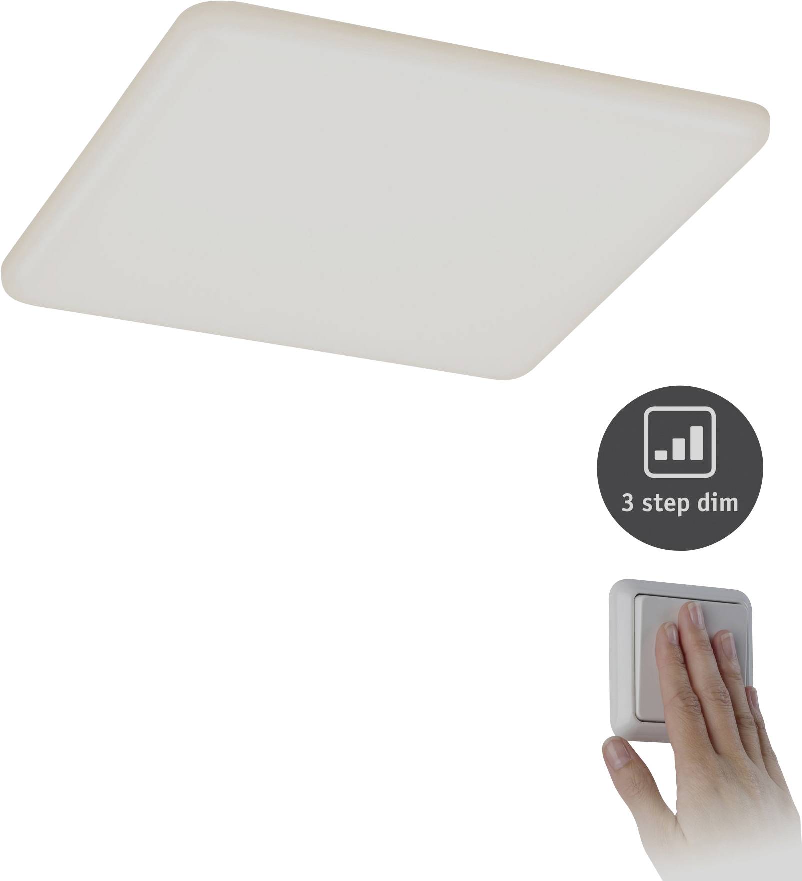 Paulmann 93061 EB Panel Veluna VariFit LED-Einbauleuchte 17W Satin
