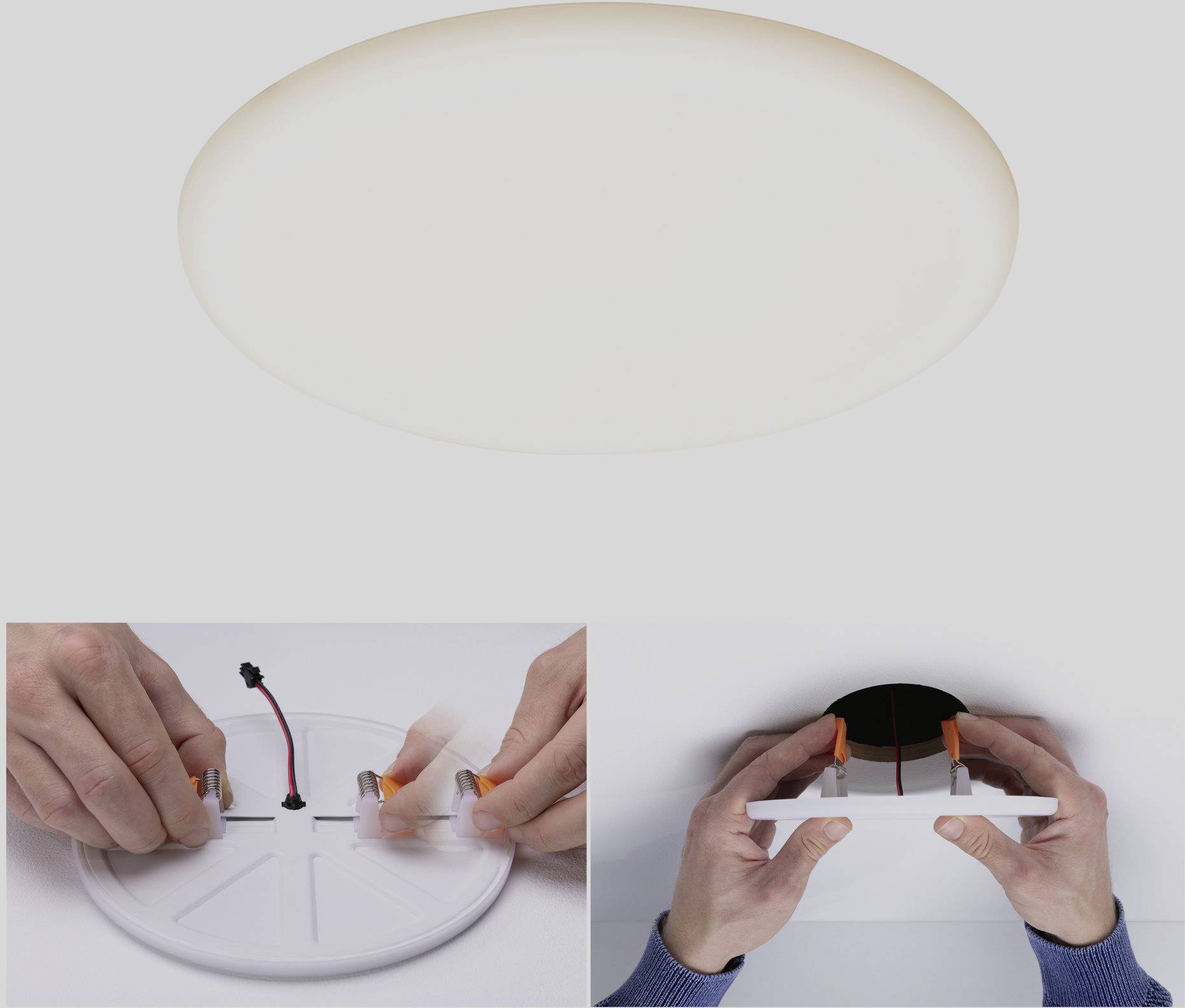 Paulmann 93064 EB Panel Veluna VariFit LED-Einbauleuchte 21W Satin