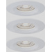 Paulmann 94299 EBL Nova mini Coin LED-Einbauleuchte 3er Set 4 W Weiß