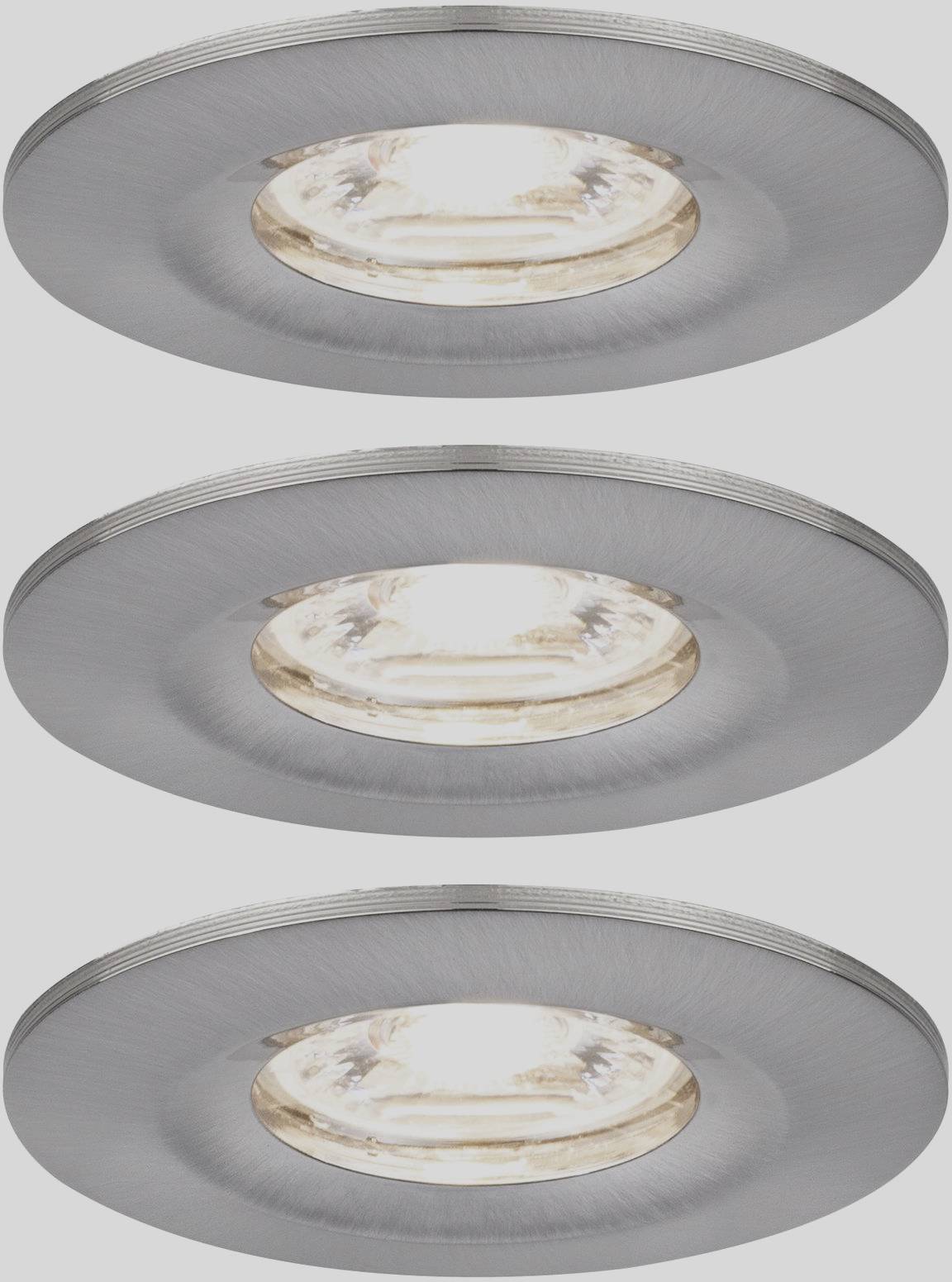 Paulmann 94301 EBL Nova mini Coin LED-Einbauleuchte 3er Set 4W Eisen