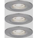 Paulmann 94301 EBL Nova mini Coin LED-Einbauleuchte 3er Set 4W Eisen Paulmann 94301 EBL Nova mini Coin LED-Einbauleuchte 3er Set 4W Eisen