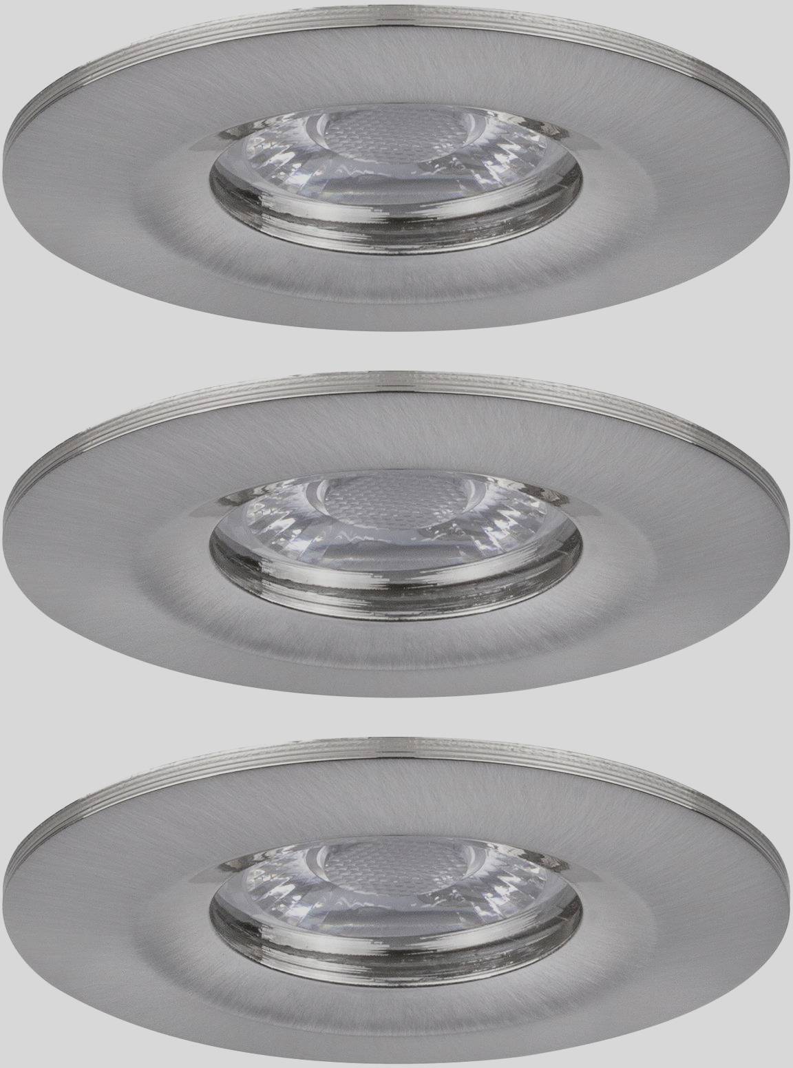 Paulmann 94301 EBL Nova mini Coin LED-Einbauleuchte 3er Set 4 W Eisen