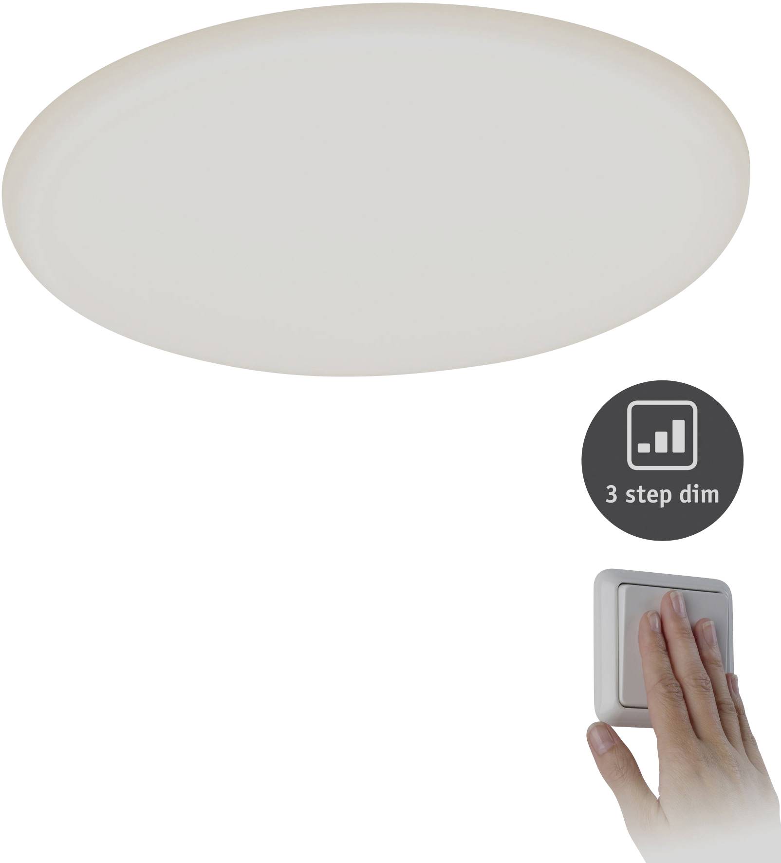 Paulmann 93063 EB Panel Veluna VariFit LED-Einbauleuchte 17 W Satin