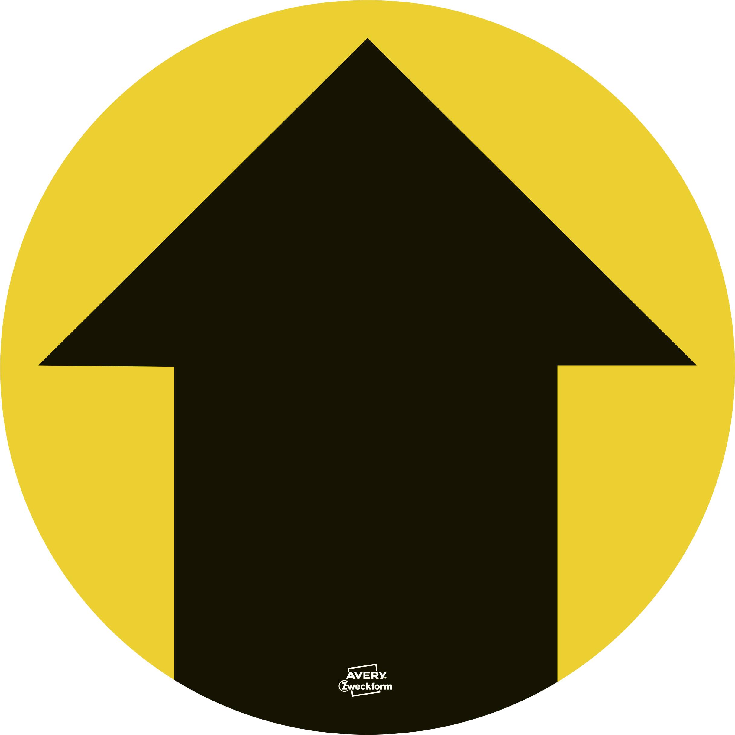 Avery-Zweckform 49402 Hinweisschild Ausgang, Eingang, Pfeil Folie selbstklebend (Ø) 20 mm 20 mm 12 St.