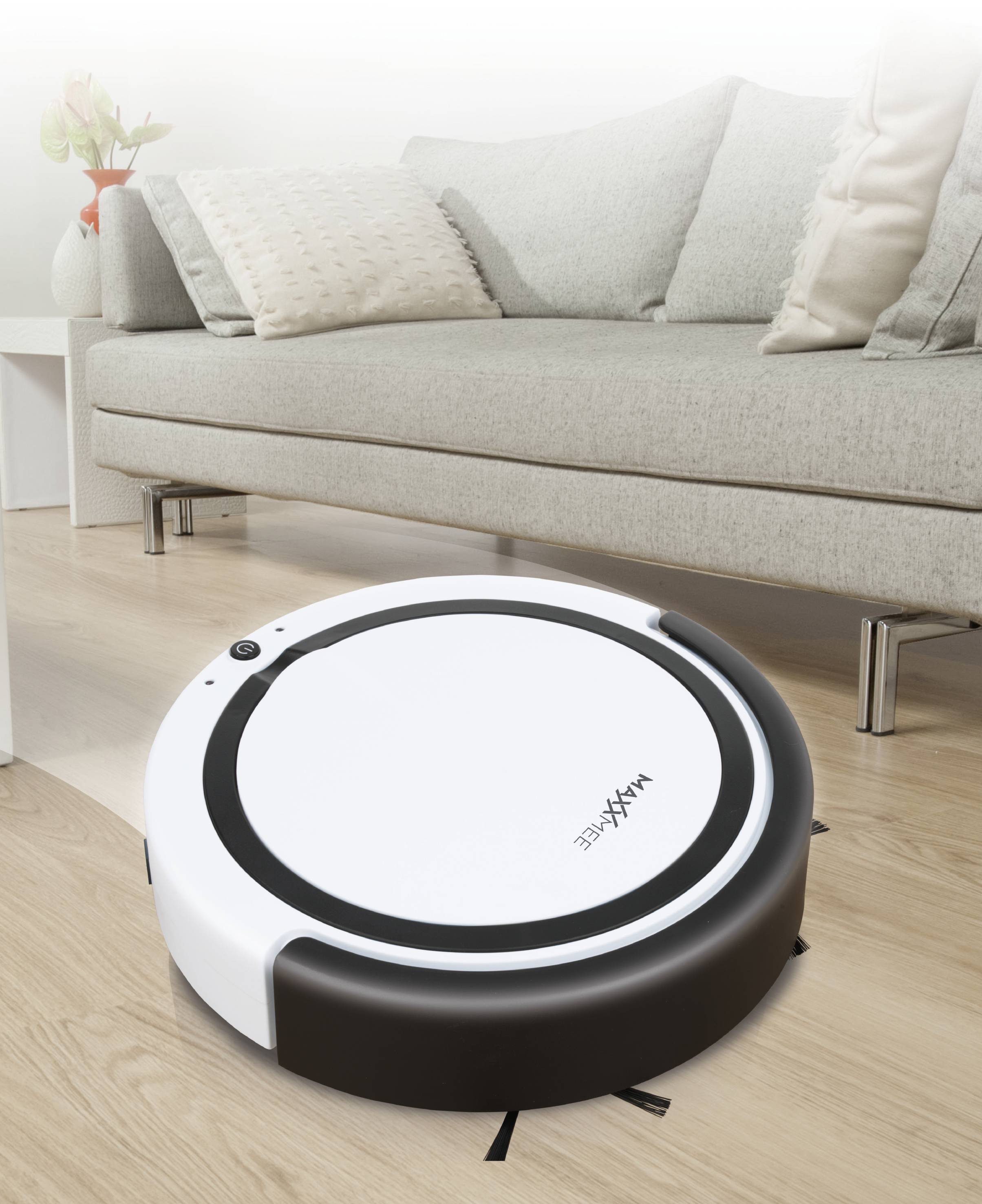 Maxxmee Saugroboter Schwarz/Weiß