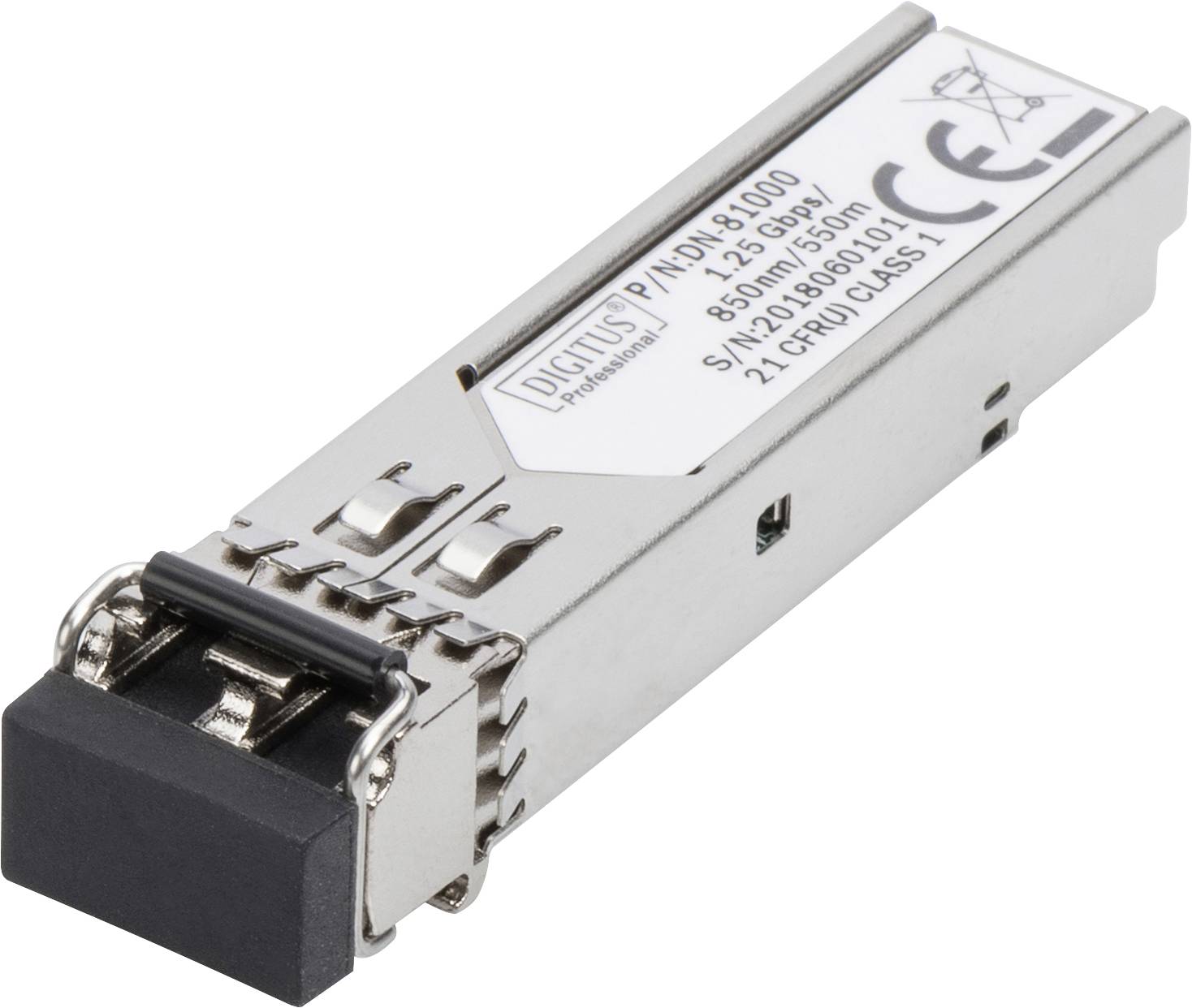 Digitus DN-81000-04 DN-81000-04 SFP (Mini-GBIC) Transceiver-Modul 25 GBit/s 500 m Modultyp LC