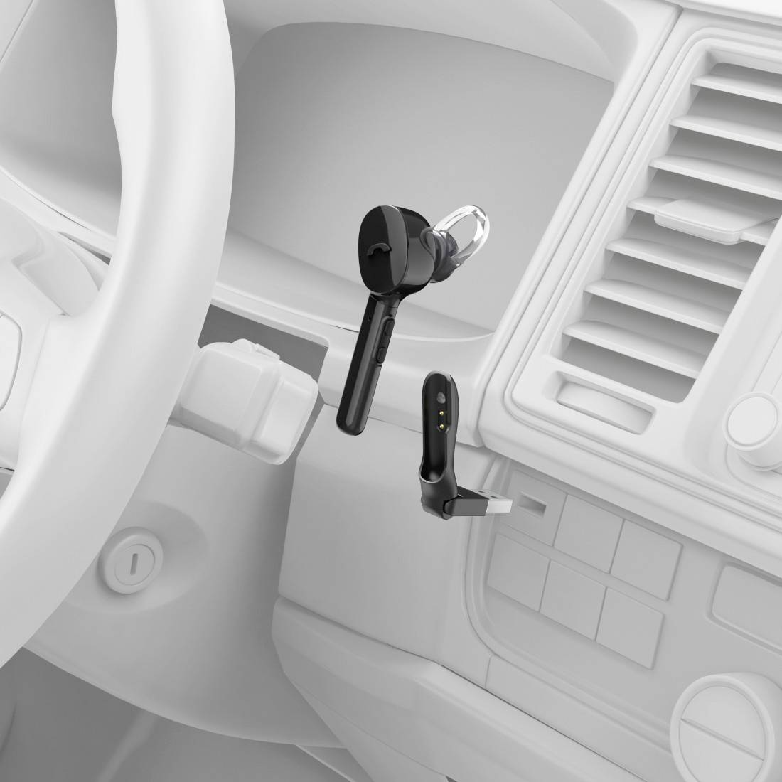 Hama "MyVoice1300" In Ear Headset Bluetooth® Mono Schwarz Lautstärkeregelung Handy