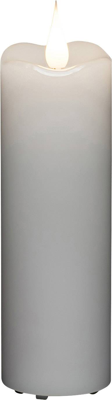 Konstsmide 1828-100 LED-Echtwachskerze Weiß Warmweiß (B x H) 5 cm x 15.2 cm Timer, mit Schalter