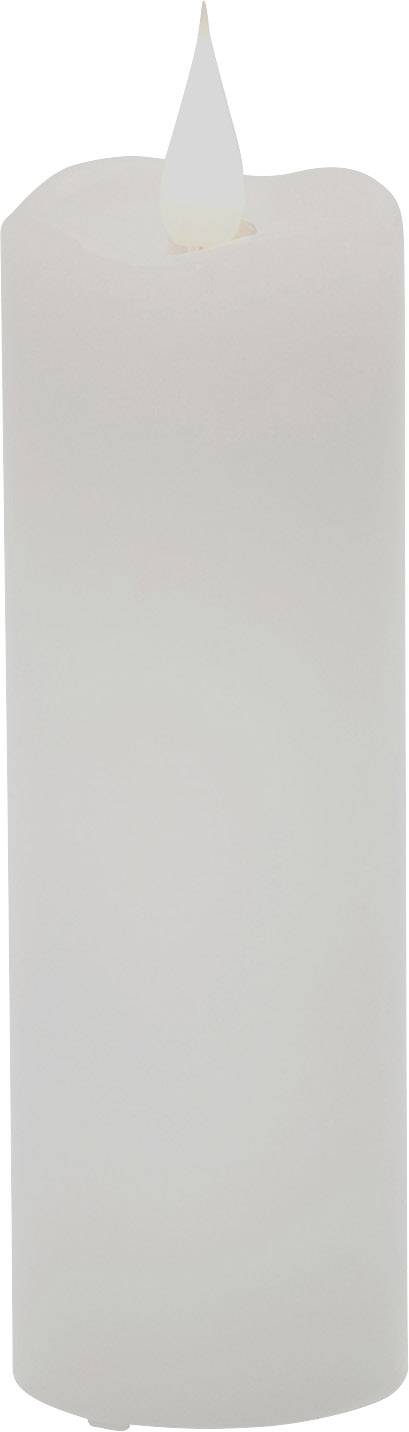 Konstsmide 1828-100 LED-Echtwachskerze Weiß Warmweiß (B x H) 5 cm x 15.2 cm Timer, mit Schalter