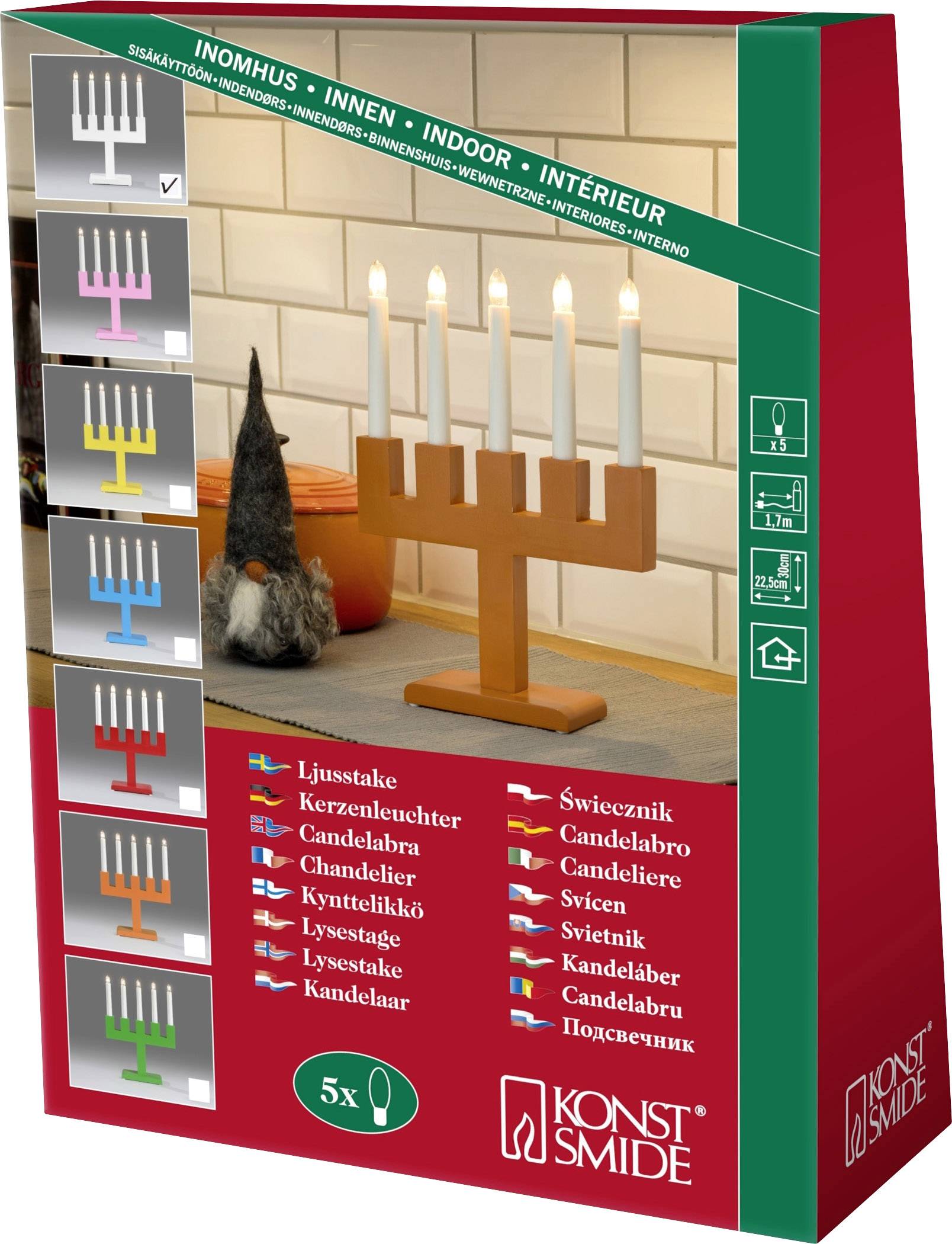 Konstsmide 2558-201 Schwibbogen Warmweiß Glühlampe Weiß