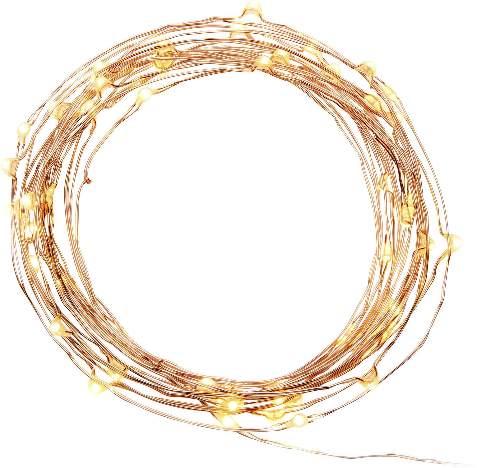 Konstsmide 6587-876 Motiv-Lichterkette Tropfen Außen EEK: G (A - G) netzbetrieben Anzahl Leuchtmittel 100 LED Bernstein