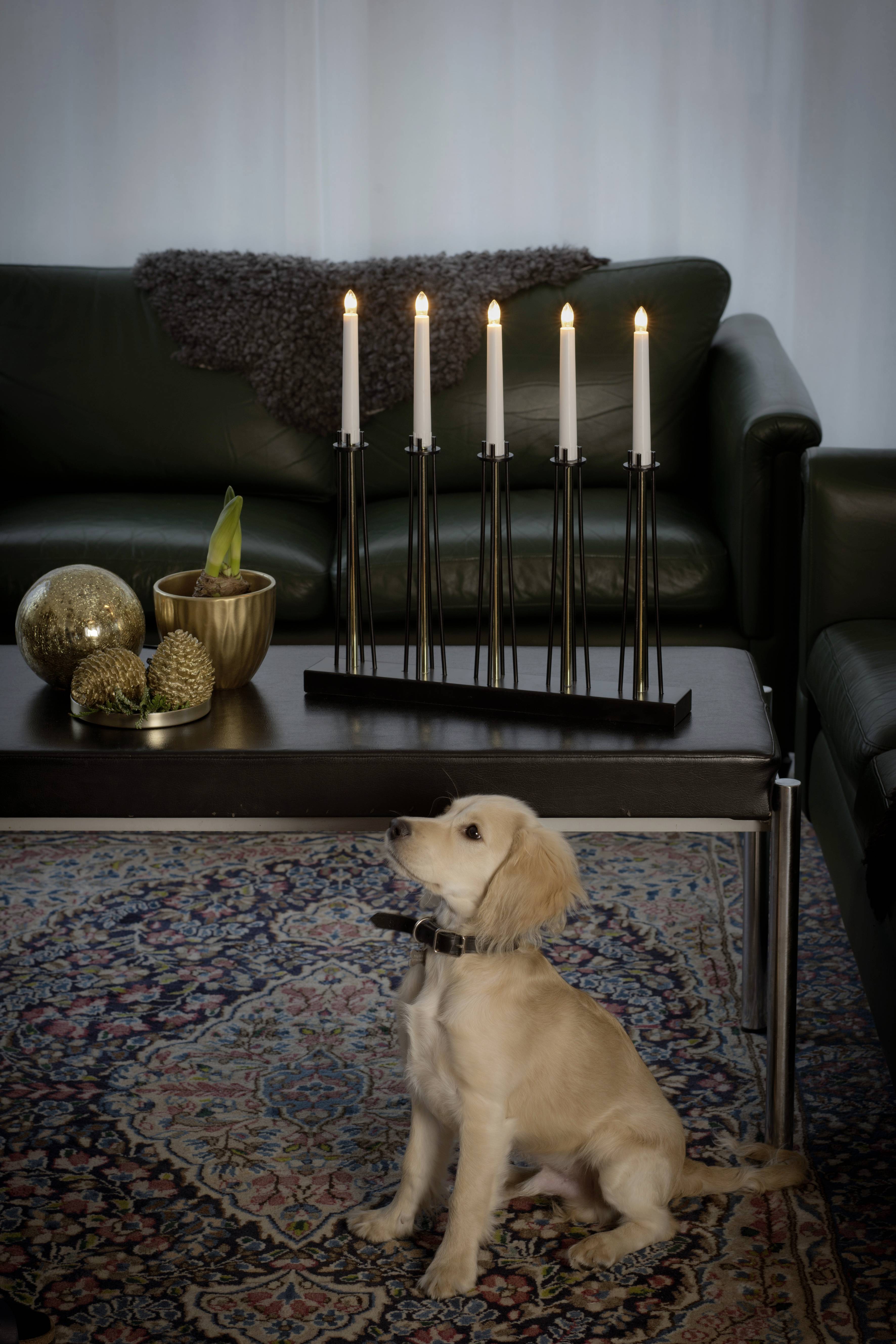 Konstsmide 3521-780TR Stehlampe Glimmlampe Warmweiß Schwarz