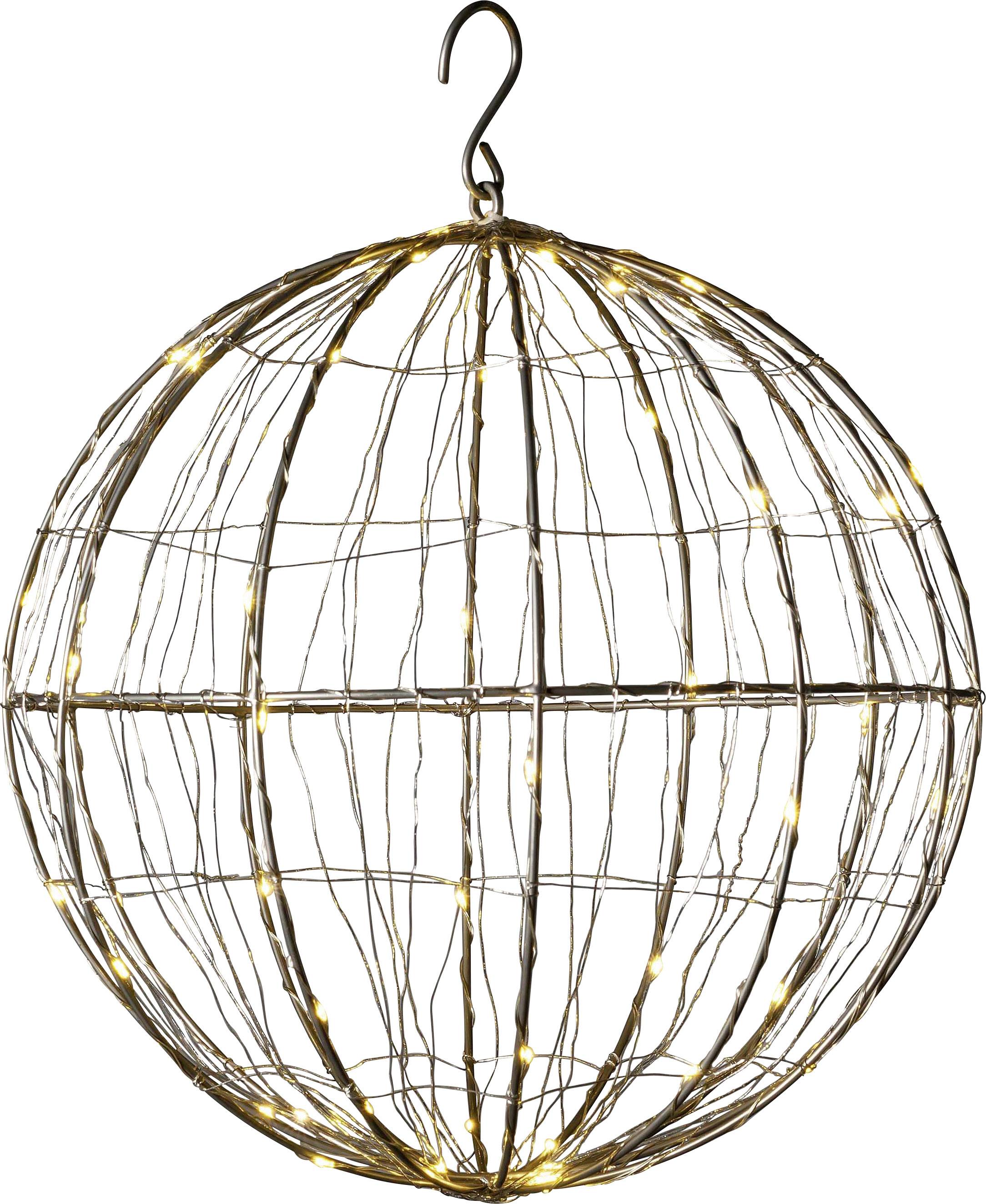 Konstsmide 1794-333 LED-Fensterbild Ball Warmweiß LED Silber EEK: G (A - G)