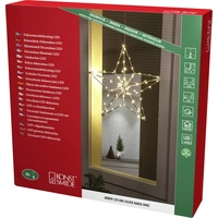 Konstsmide 1802-993 Türkranz mit Beleuchtung Stern Bernstein LED Silber EEK: G (A - G) Konstsmide 1802-993 Türkranz mit Beleuchtung Stern Bernstein LED Silber EEK: G (A - G)