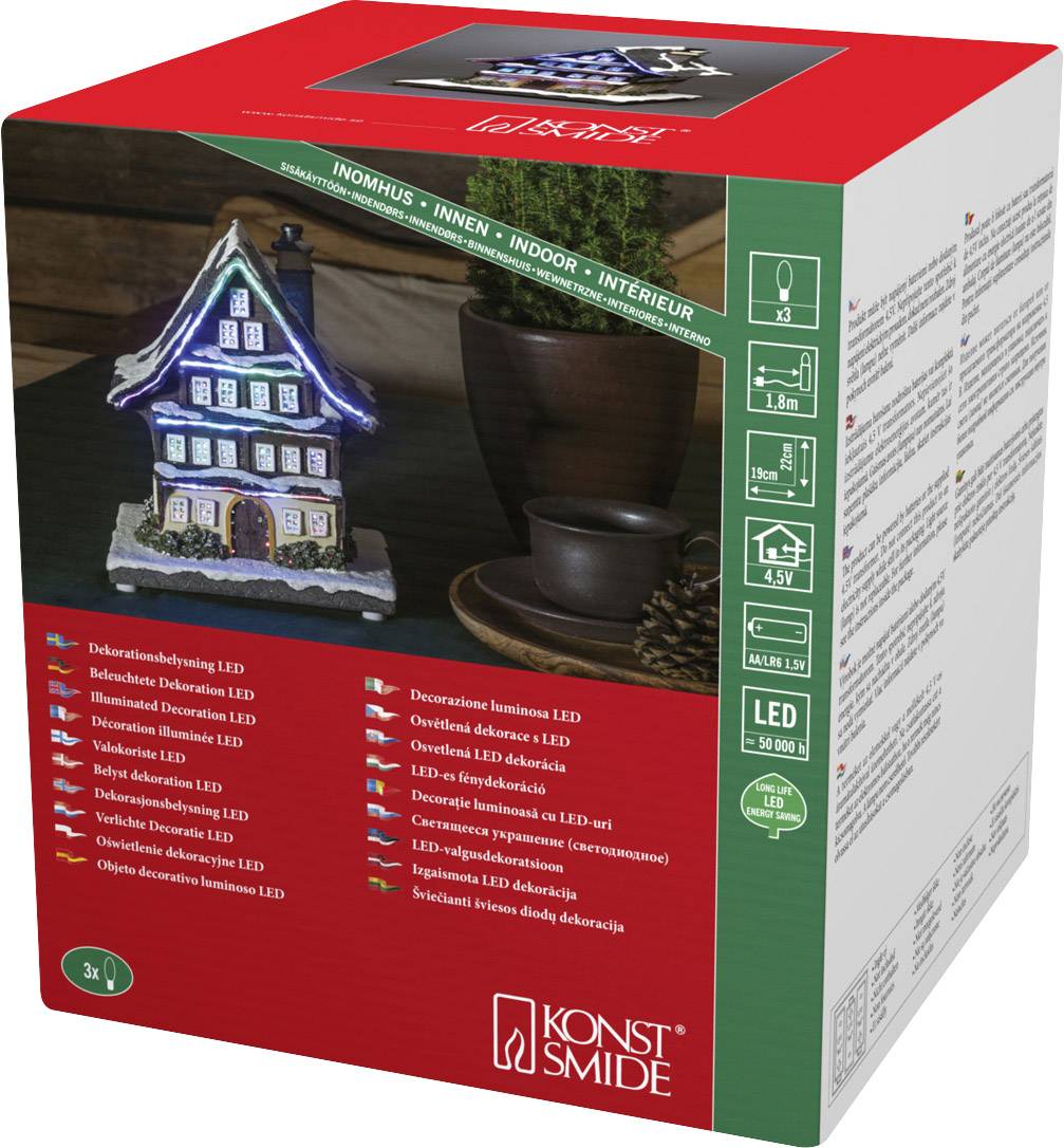 Konstsmide 4230-000 LED-Szenerie Haus RGB LED Mehrfarbig wählbare Energieversorgung
