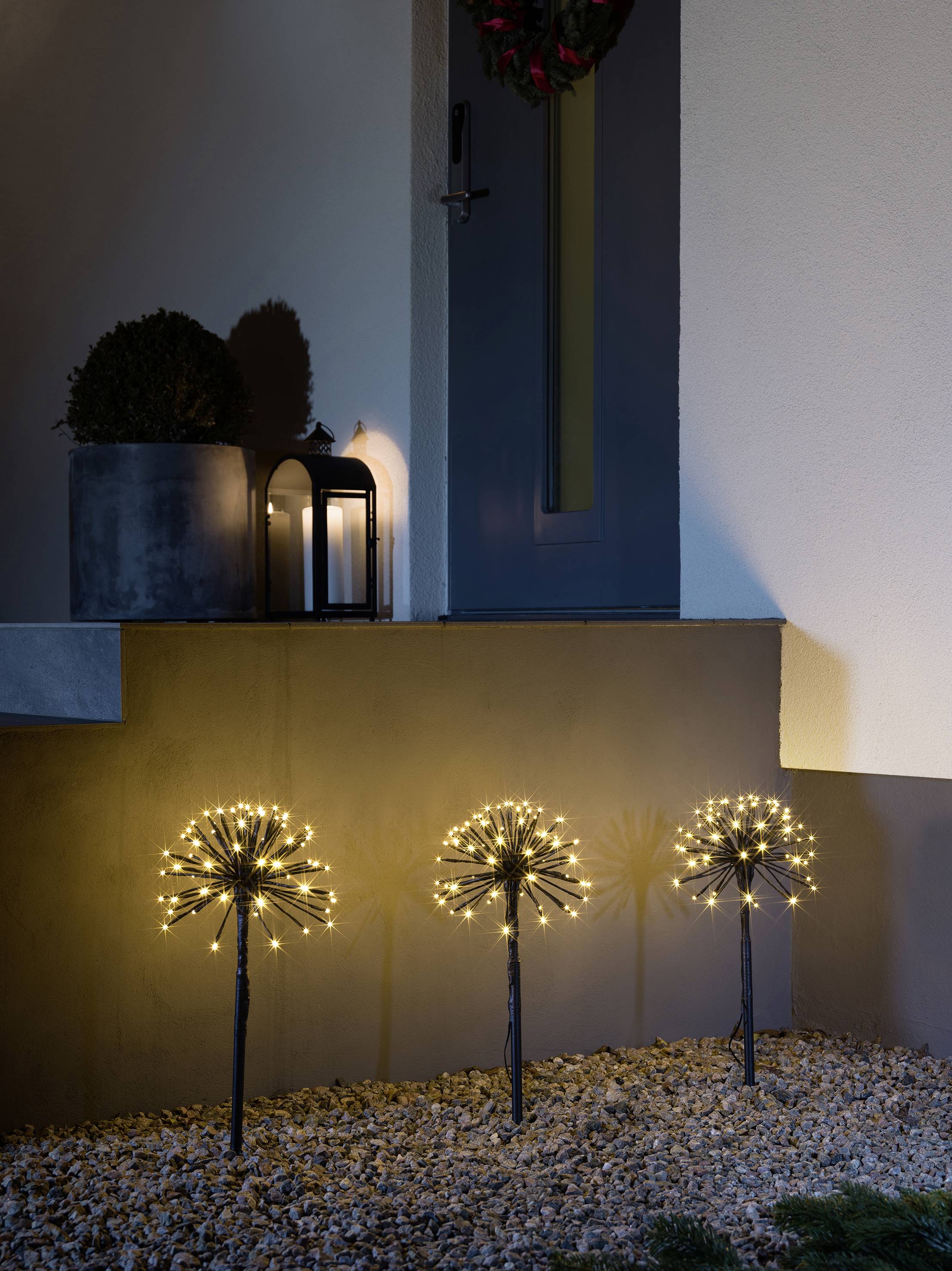 Konstsmide 4467-800 Außen-Dekobeleuchtung 3er Set EEK: F (A - G) LED LED fest eingebaut Schwarz