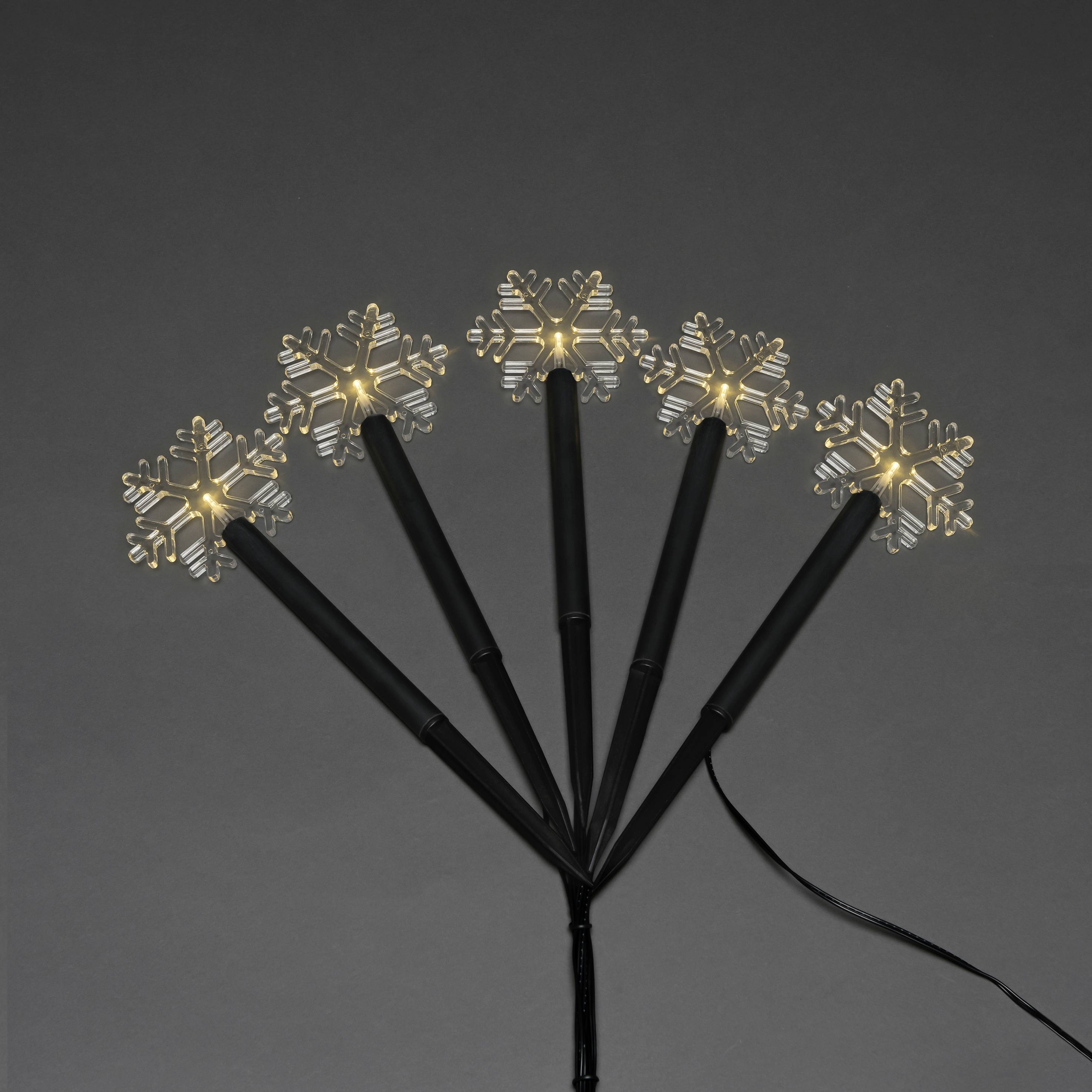 Konstsmide 4469-100 Außen-Dekobeleuchtung 5er Set LED LED fest eingebaut Schwarz