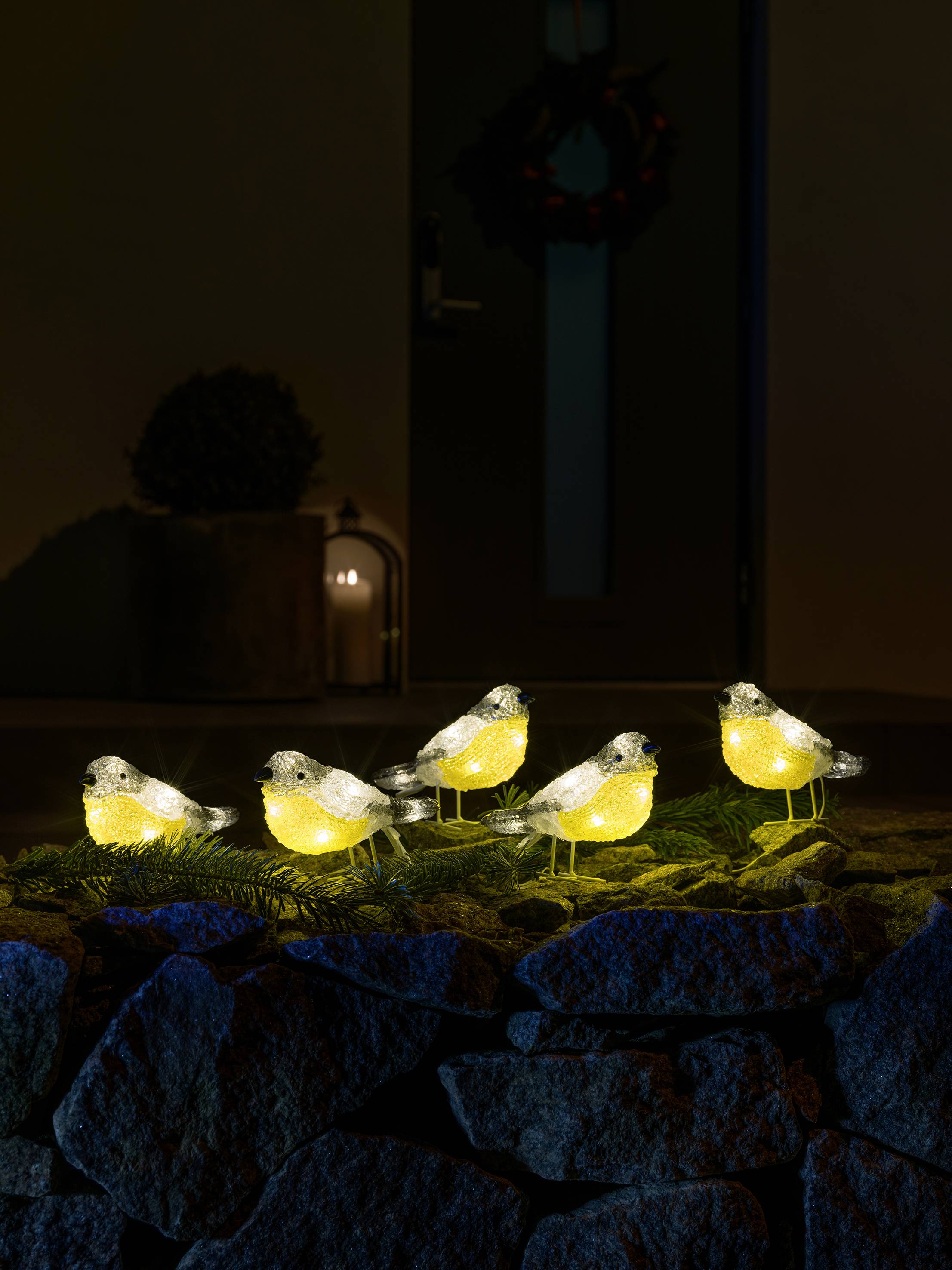 Konstsmide 6291-103 Acryl-Figur EEK: F (A - G) Vögel Warmweiß LED Klar