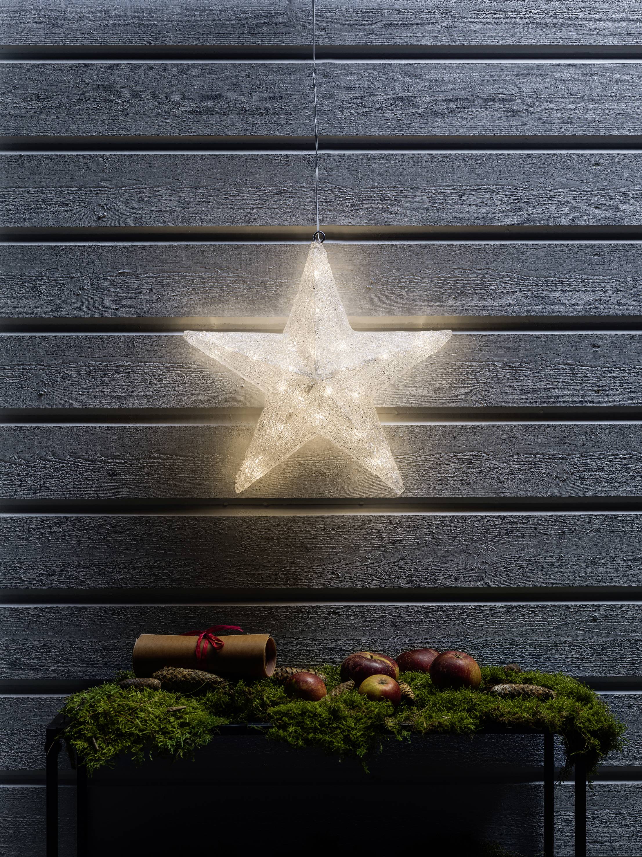 Konstsmide 4483-103 Acryl-Figur EEK: F (A - G) Stern Warmweiß LED Klar