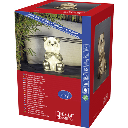 Konstsmide 6284-103 Acryl-Figur EEK: F (A - G) Pandabär Warmweiß LED Klar