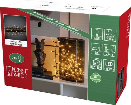 Konstsmide 3875-800 Büschellichterkette Außen netzbetrieben Anzahl Leuchtmittel 360 LED Beleuchtet