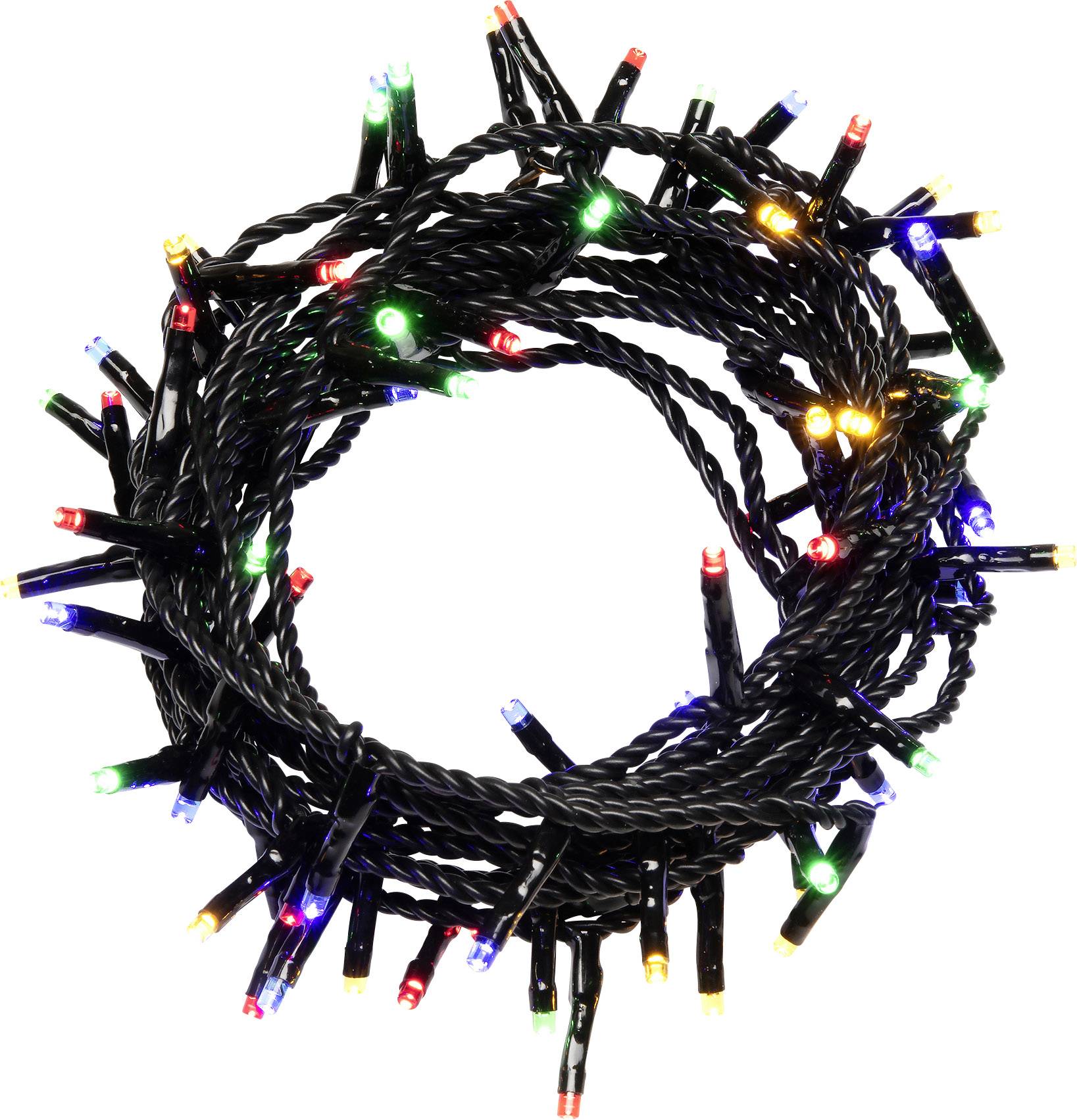 Konstsmide 3632-500 Micro-Lichterkette Außen netzbetrieben Anzahl Leuchtmittel 180 LED Mehrfarbig Beleuchtete Länge: 5.53m