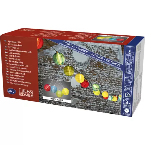 Konstsmide 4160-502 Motiv-Lichterkette Außen netzbetrieben Anzahl Leuchtmittel 20 LED Beleuchtete Länge: 4.75m Konstsmide 4160-502 Motiv-Lichterkette Außen netzbetrieben Anzahl Leuchtmittel 20 LED Beleuchtete Länge: 4.75m