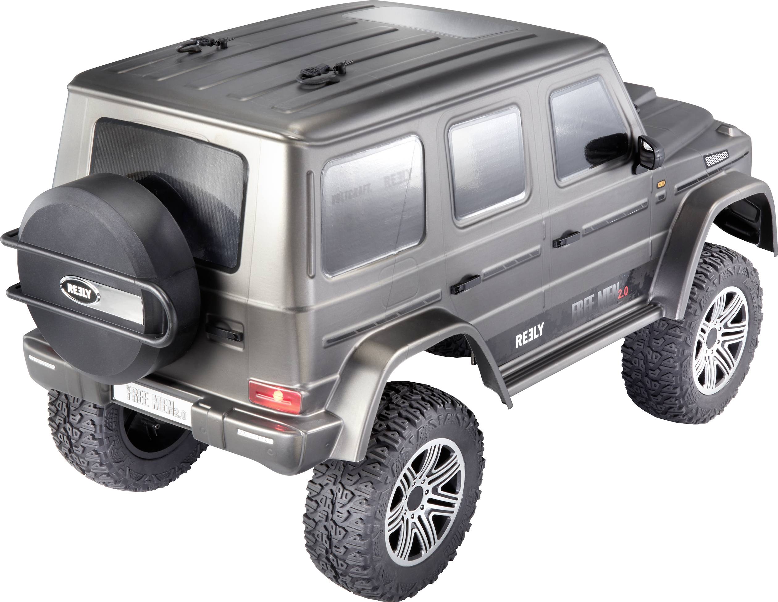 Reely FreeMen 2.0 Brushed 1:10 RC Modellauto Elektro Crawler Allradantrieb (4WD) 100% RtR 2,4GHz inkl. Akku, Ladegerät und