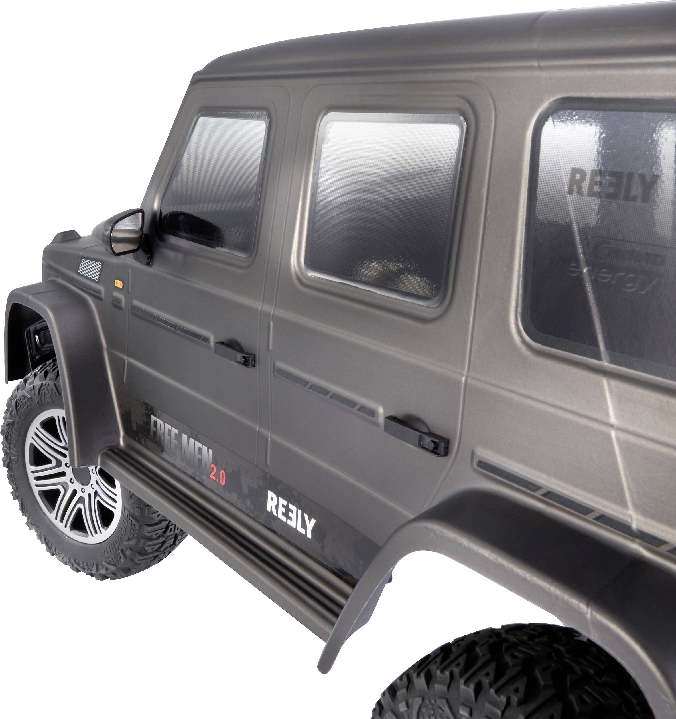 Reely FreeMen 2.0 Brushed 1:10 RC Modellauto Elektro Crawler Allradantrieb (4WD) 100% RtR 2,4GHz inkl. Akku, Ladegerät und