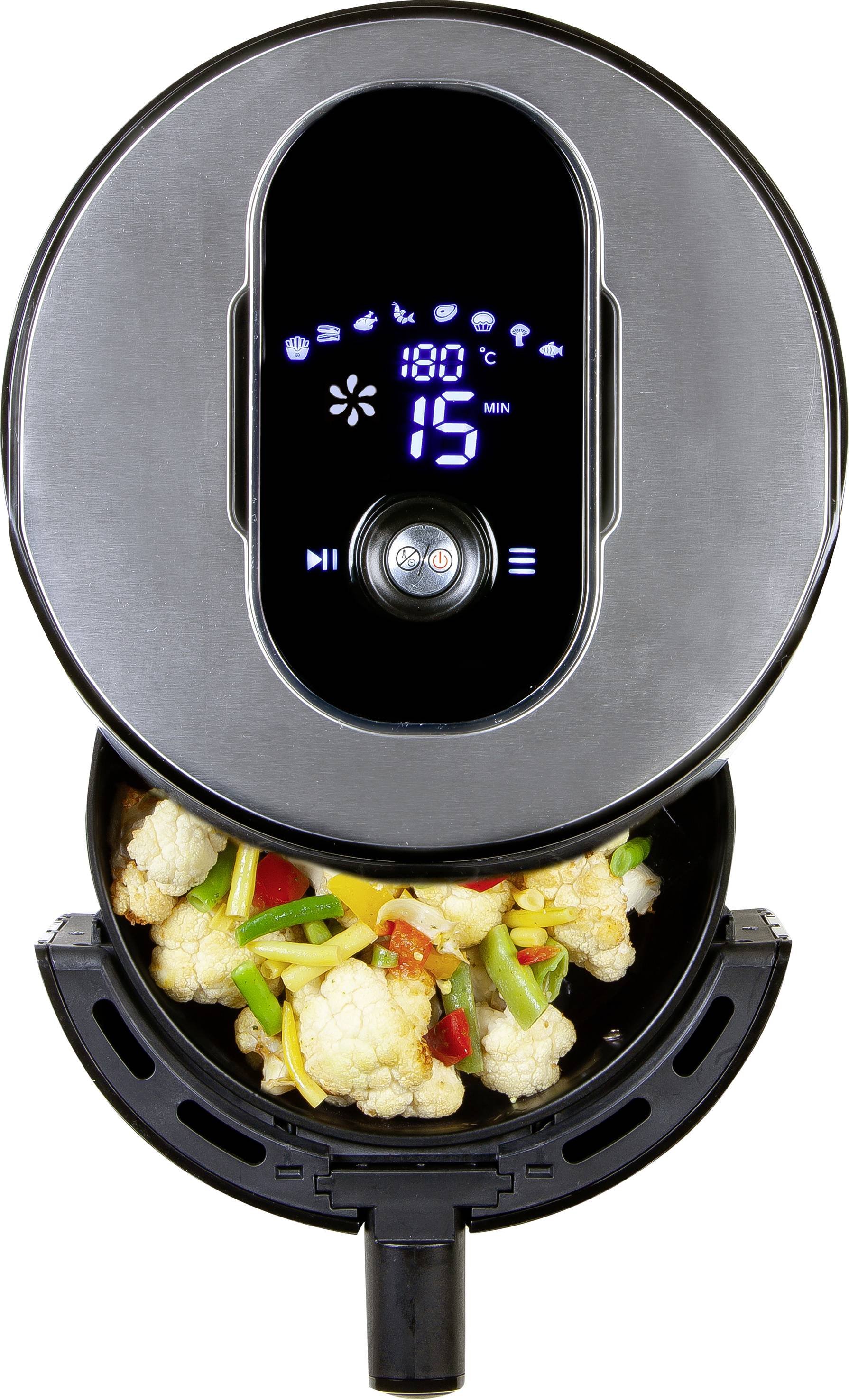 DOMO Deli-Freyer XL Fritteuse 4 l Timerfunktion, mit Display, Cool-Touch-Gehäuse, Antihaftbeschicht
