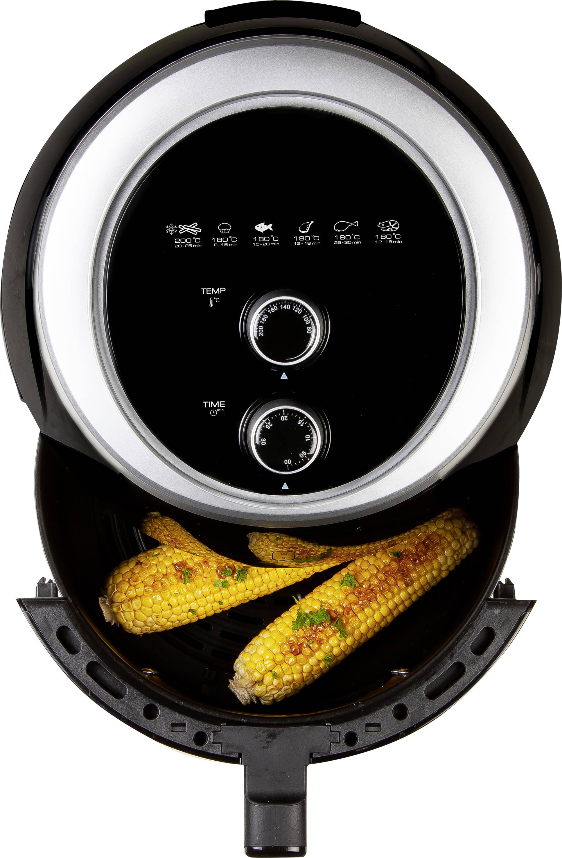 DOMO Deli-Freyer XXL Fritteuse Timerfunktion, mit Display, Cool-Touch-Gehäuse, Antihaftbeschichtung, Überhitzungsschutz Schwarz