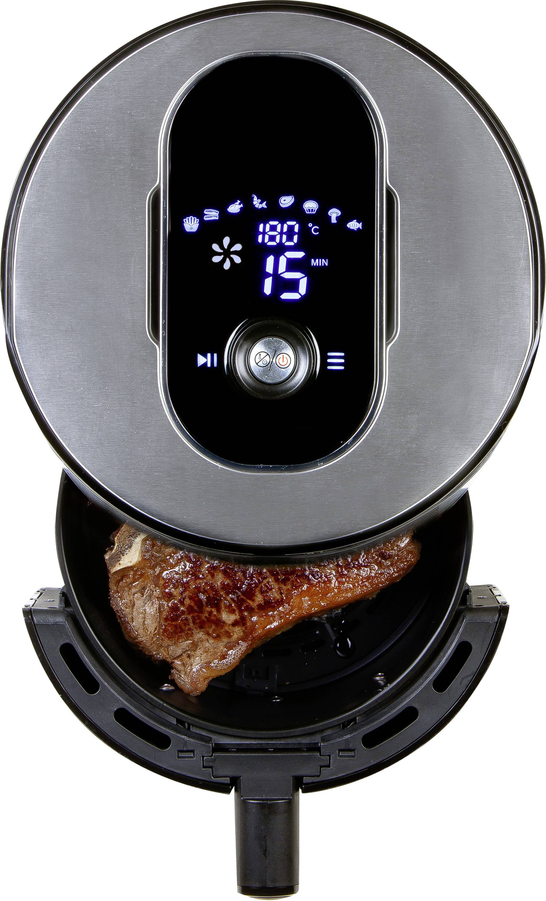 DOMO Deli-Freyer XXL Fritteuse Timerfunktion, mit Display, Cool-Touch-Gehäuse, Antihaftbeschichtung, Überhitzungsschutz Schwarz