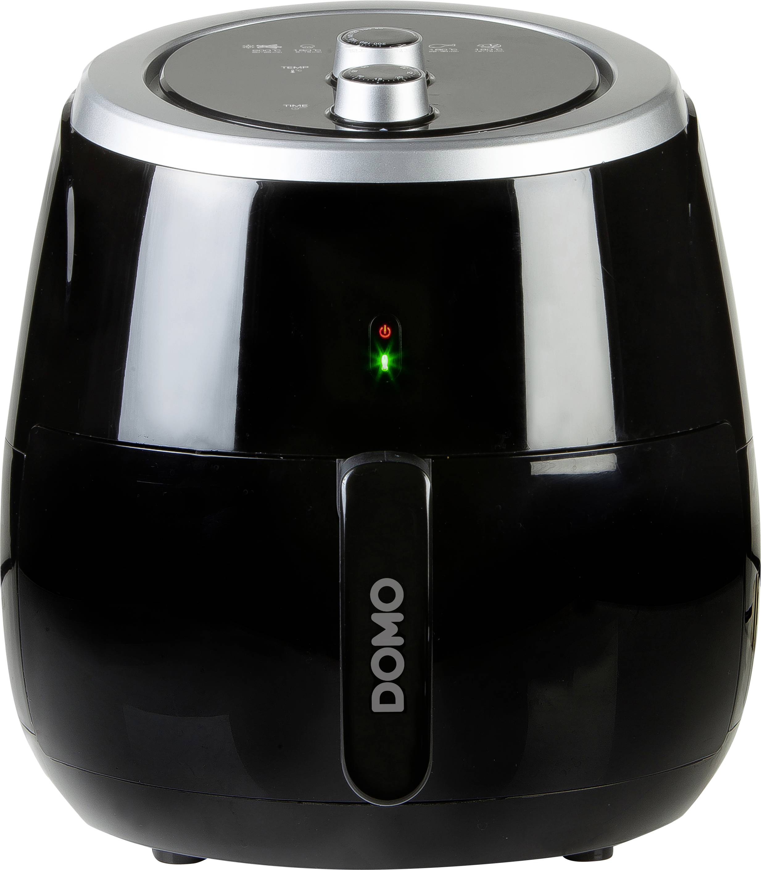 DOMO Deli-Freyer XXL Fritteuse Timerfunktion, mit Display, Cool-Touch-Gehäuse, Antihaftbeschichtung, Überhitzungsschutz Schwarz