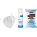 Hygiene-Set 5x Pandemie-Atemsch.Maske, 100 ml Handdesinfektionsmittel, 40x Flächendesinfektionstücher 1 Set