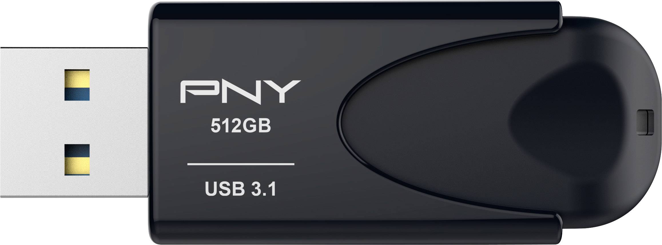 PNY Attaché 4 3.1 USB-Stick 512 GB Schwarz FD512ATT431KK-EF USB-A (USB 3.2 Gen 2)
