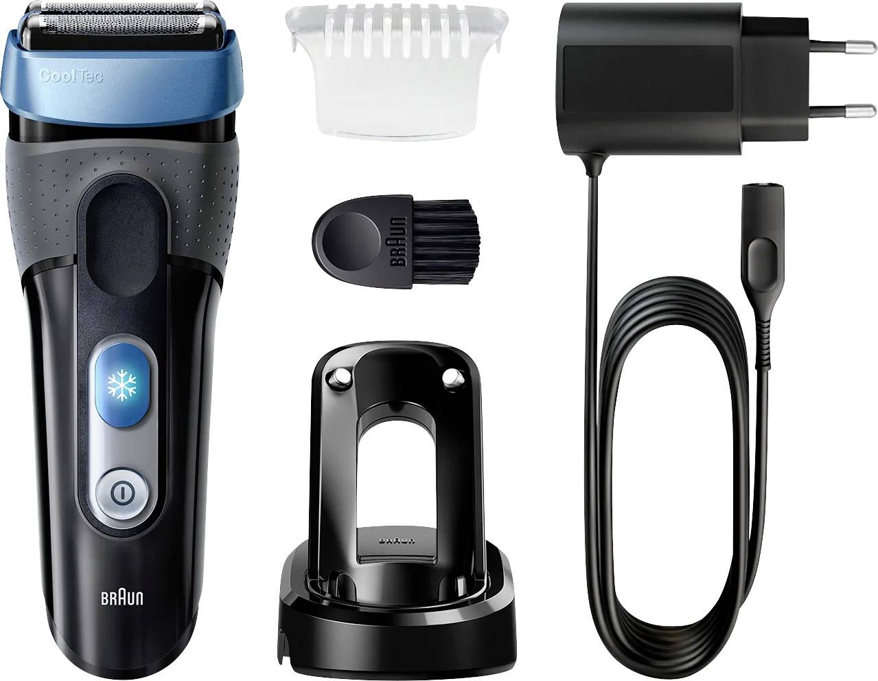 Braun Series 3 Cool Tec Rasierer CT2s Folienrasierer Schwarz, Blau