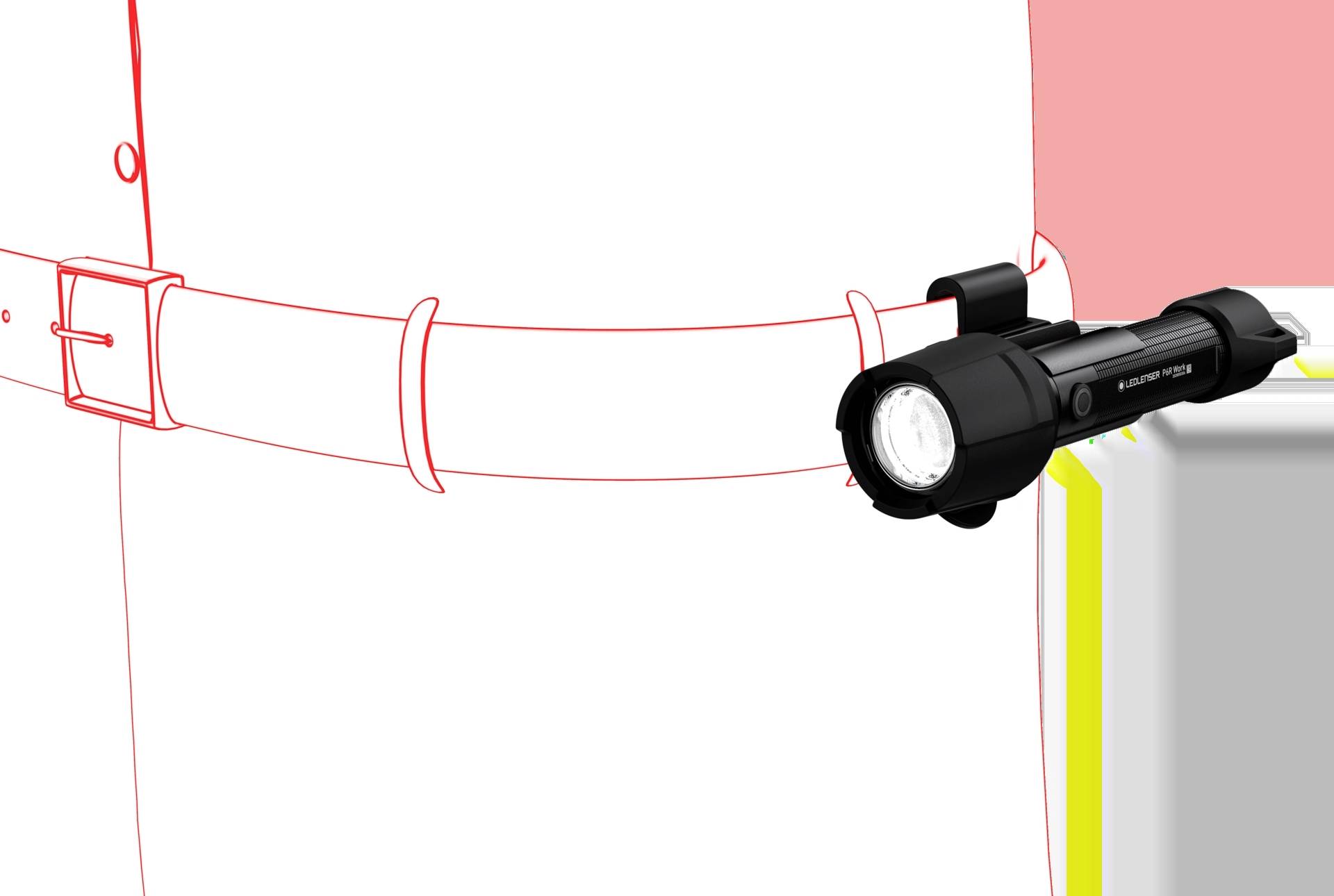 Ledlenser P6R Work Taschenlampe akkubetrieben 850lm 187g